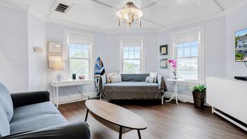 Room, Private Bathroom (Room 08 - Victorian Lakeview Suite Max 4 people) | Living room | TV