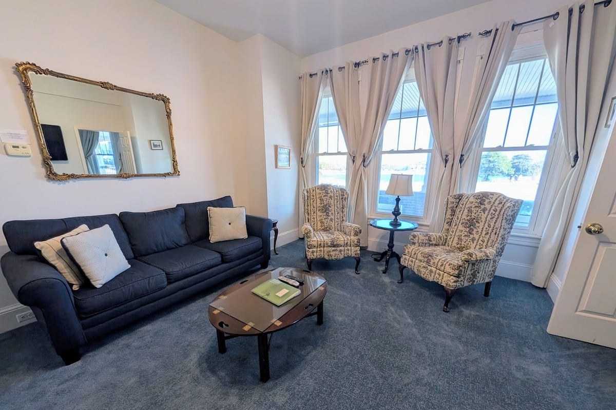 Room, Private Bathroom (Room 01 - Lakeview Suite Max 4 people) | Living area | TV