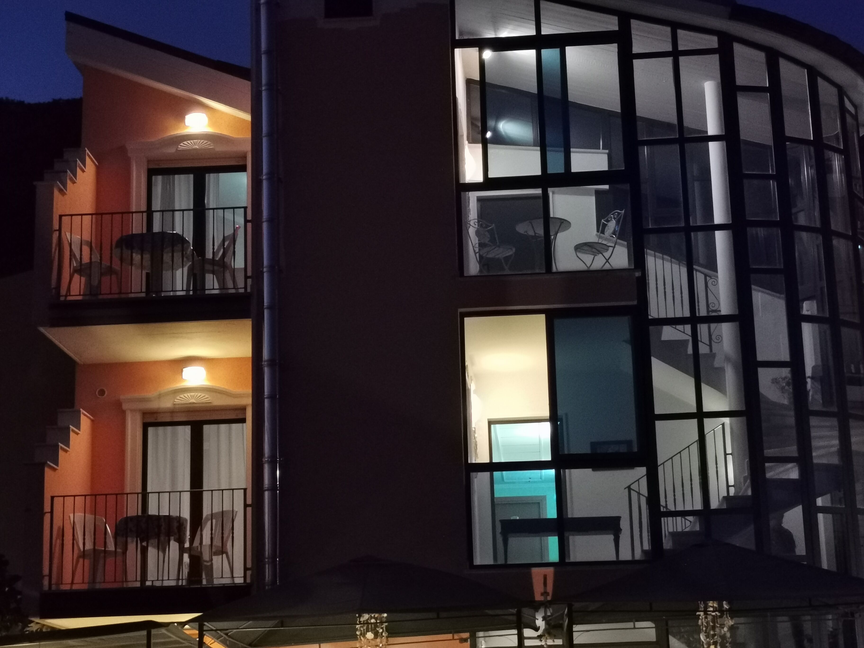 front of property – evening/night