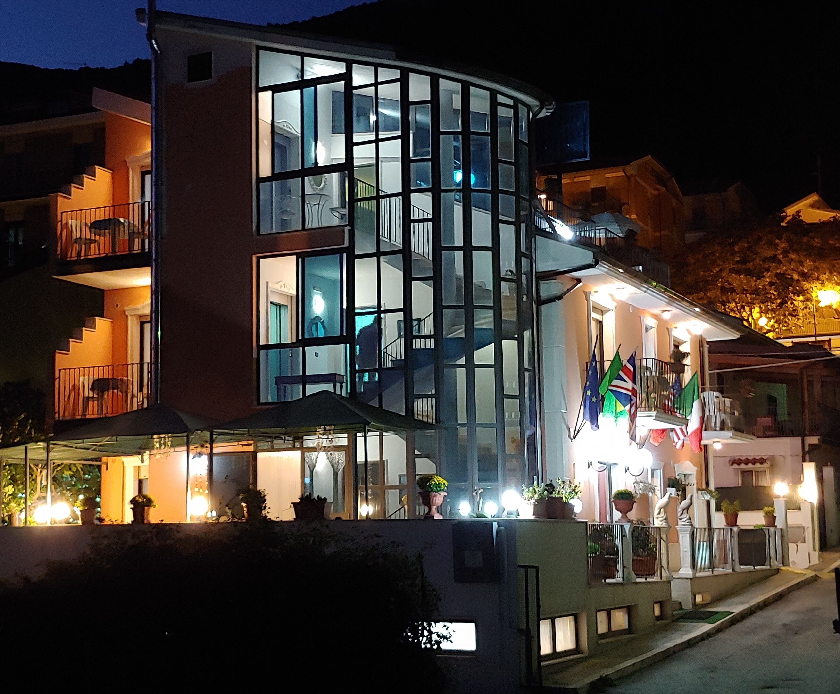 front of property – evening/night