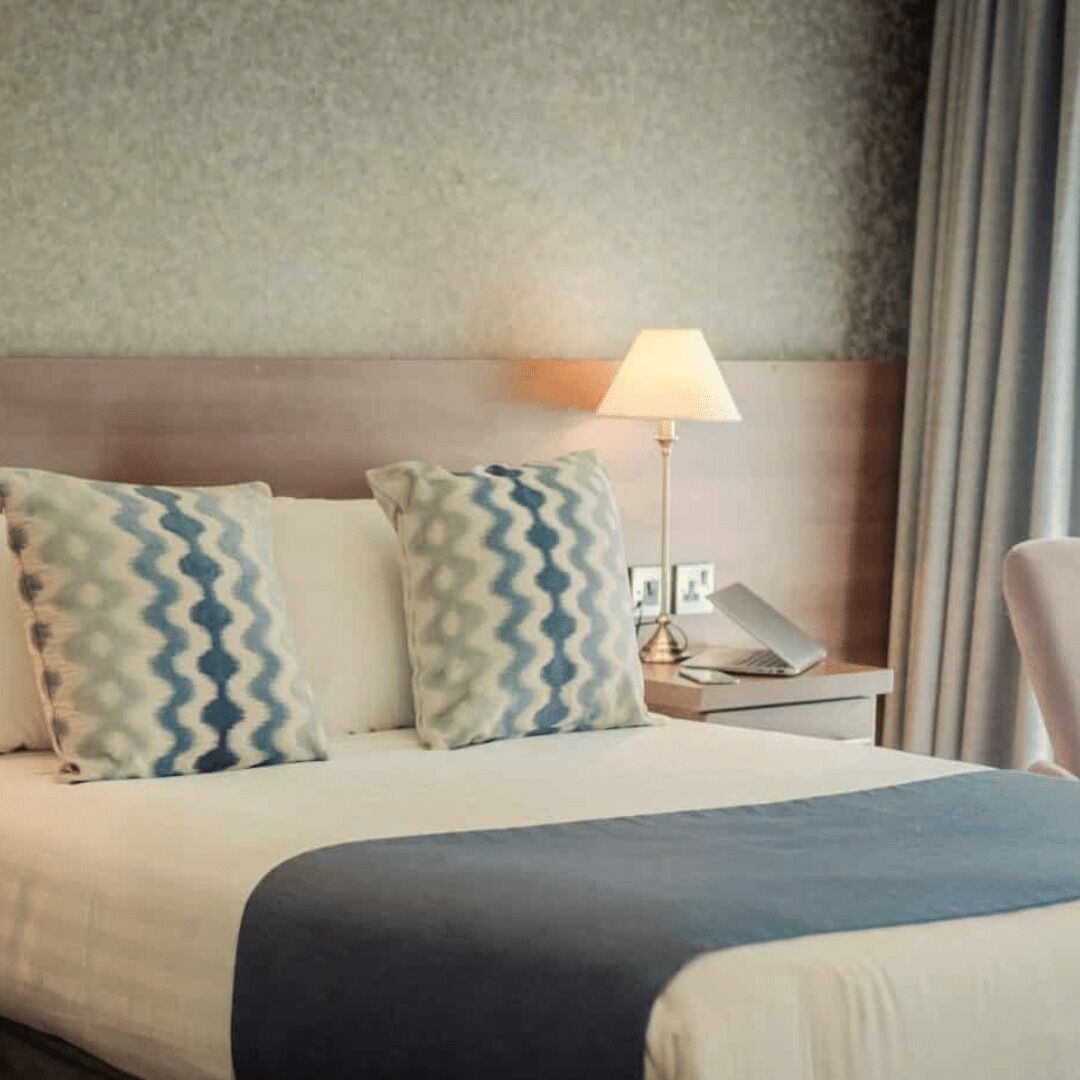 Hypo-allergenic bedding, in-room safe, desk, iron/ironing board