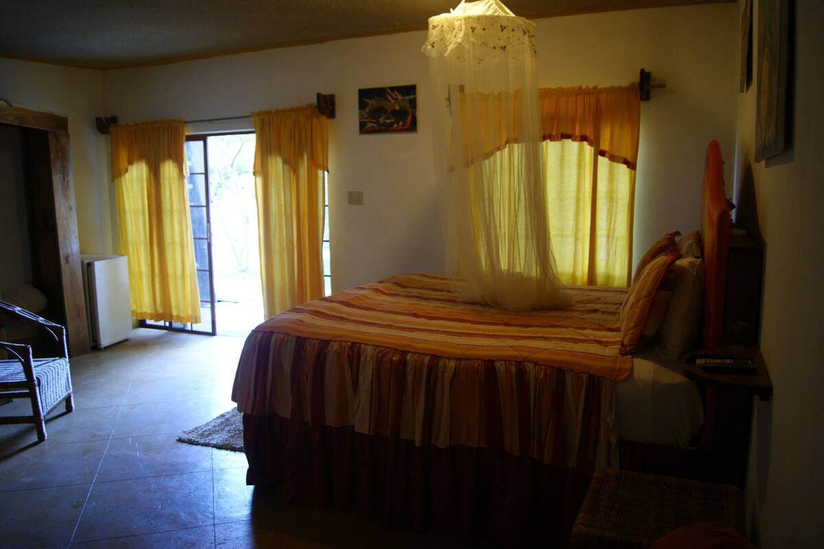 Premium bedding, down comforters, desk, blackout drapes