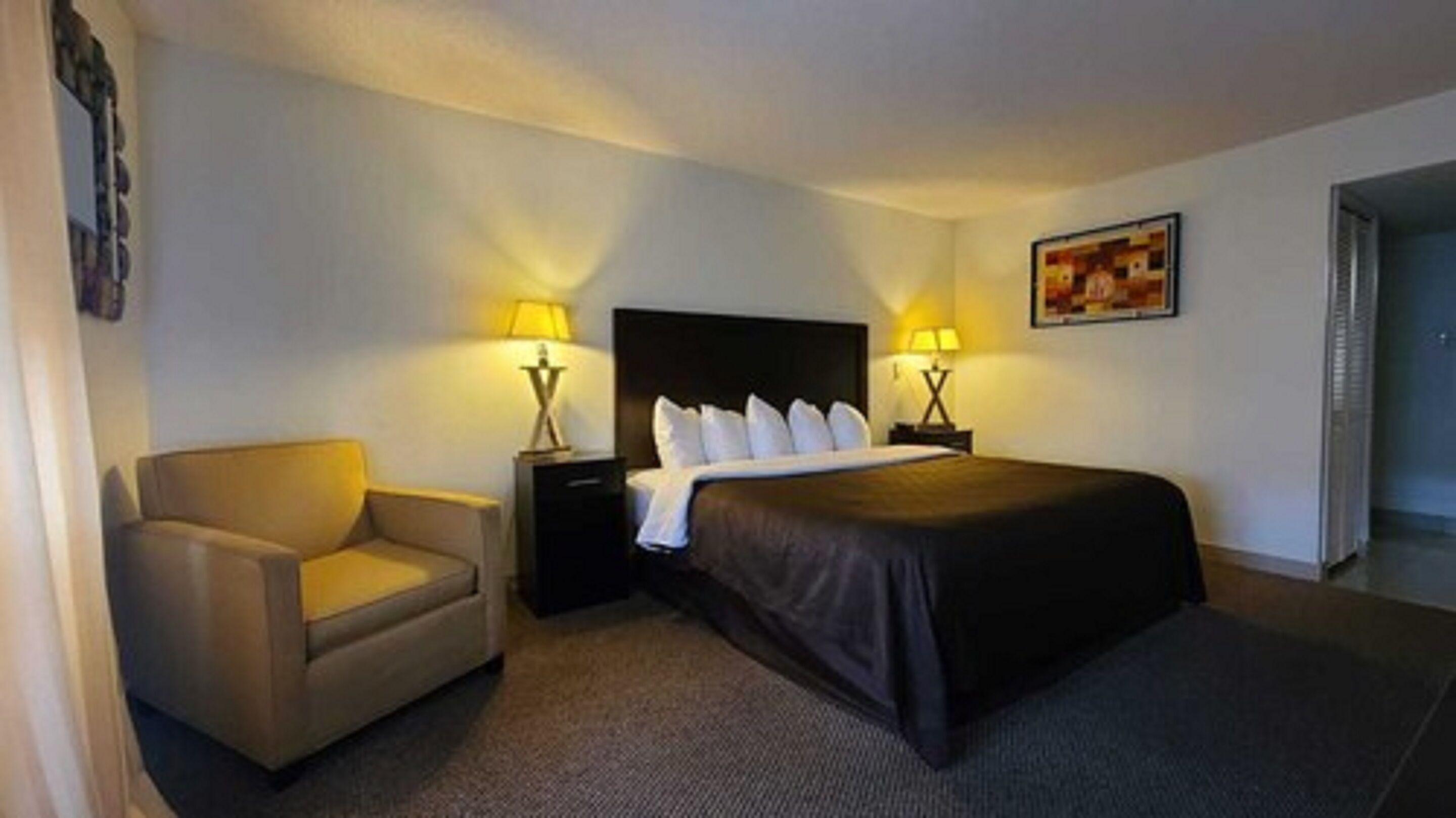 standard room, 1 king bed, non smoking | in-room safe, desk, blackout curtains, iron/ironing board