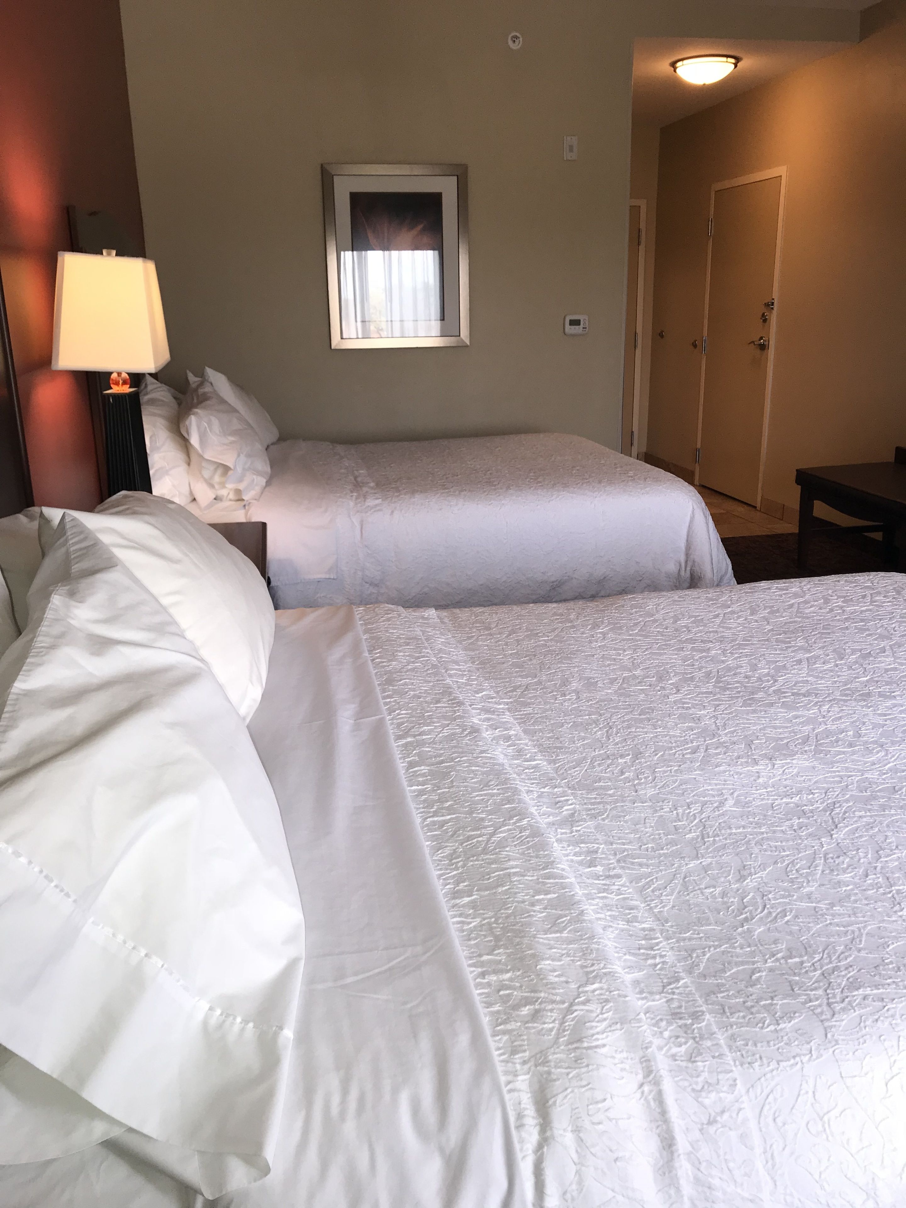 room, 2 queen beds | in-room safe, desk, iron/ironing board, free cots/infant beds