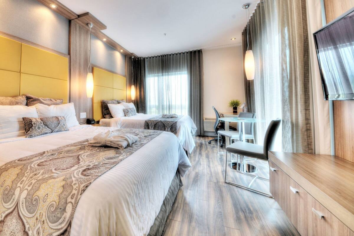 Hypo-allergenic bedding, individually decorated, individually furnished