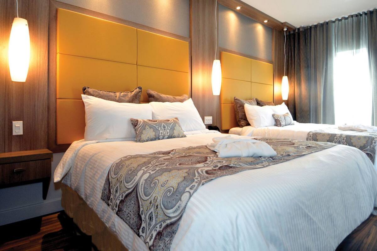 Hypo-allergenic bedding, individually decorated, individually furnished