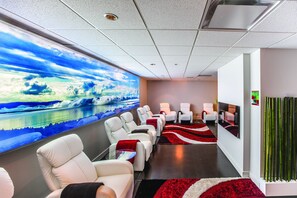 Behandlingsrom for par, badstue, boblebad og tyrkisk bad/hamam