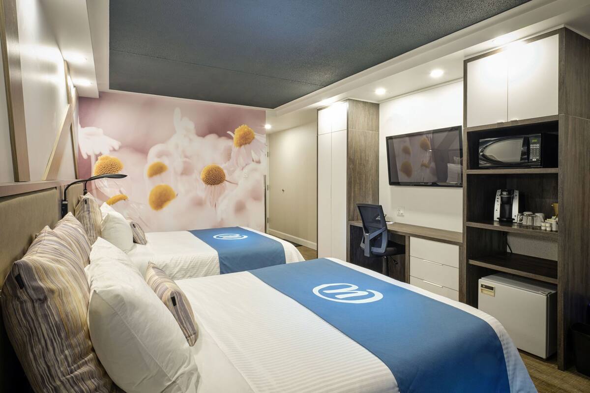 Hypo-allergenic bedding, individually decorated, individually furnished