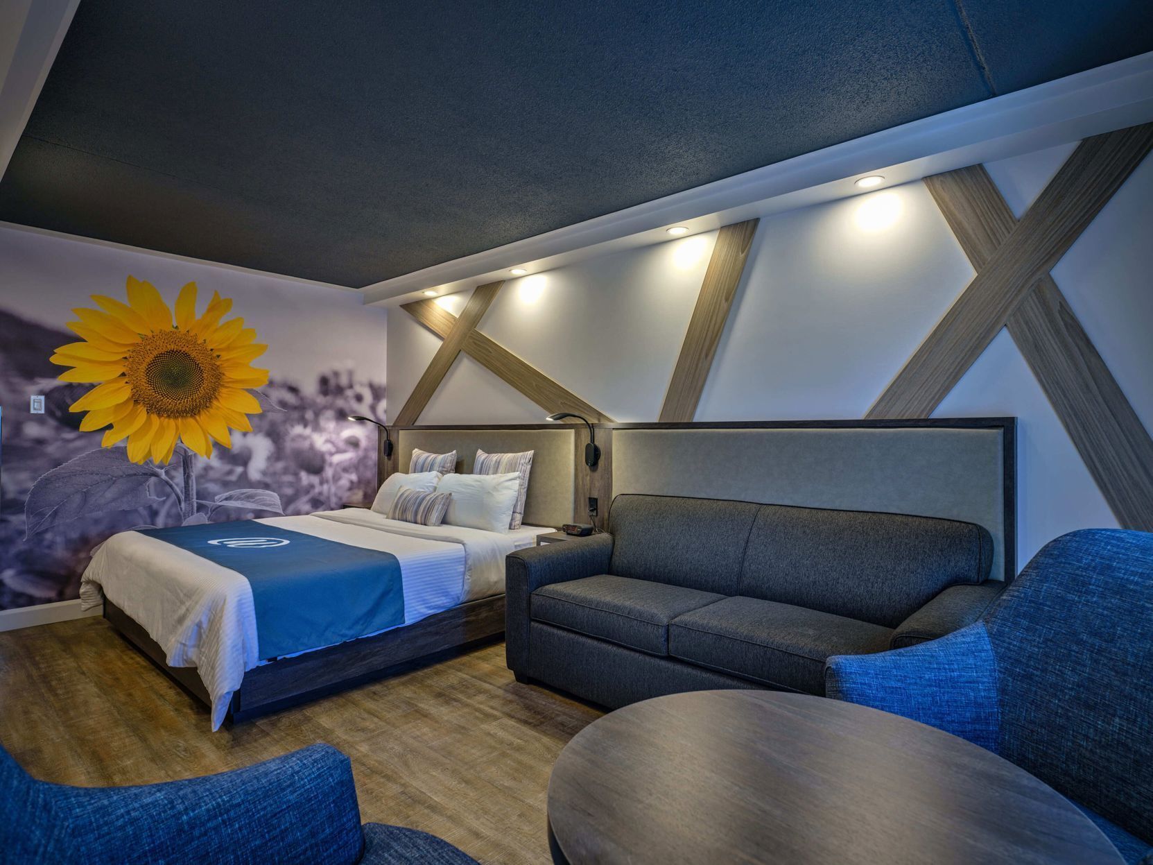 Hypo-allergenic bedding, individually decorated, individually furnished