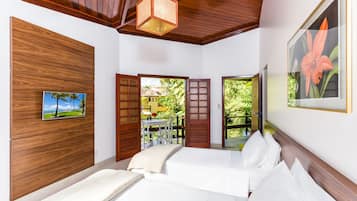 Apartamento com varanda | Vistas al jardín
