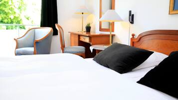 Deluxe-dobbeltværelse - balkon - søudsigt | Premium-sengetøj, senge med topmadrasser, individuelt design