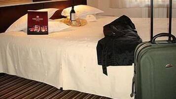 Double Room | Pillowtop beds, minibar, desk, iron/ironing board