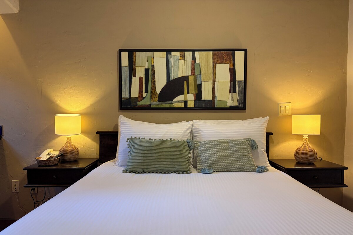 Premium bedding, down comforters, Select Comfort beds, minibar
