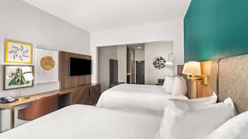 Suite, 2 Queen Beds (Additional Living Area) | Down comforters, in-room safe, desk, iron/ironing board