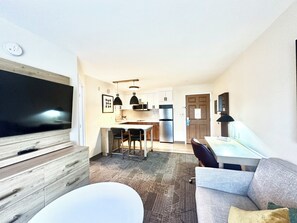Suite, 1 Bedroom, Kitchen (1 King) | Living area | 50-inch flat-screen TV with cable channels, TV - Staybridge Suites East Stroudsburg - Poconos by IHG (East Stroudsburg)