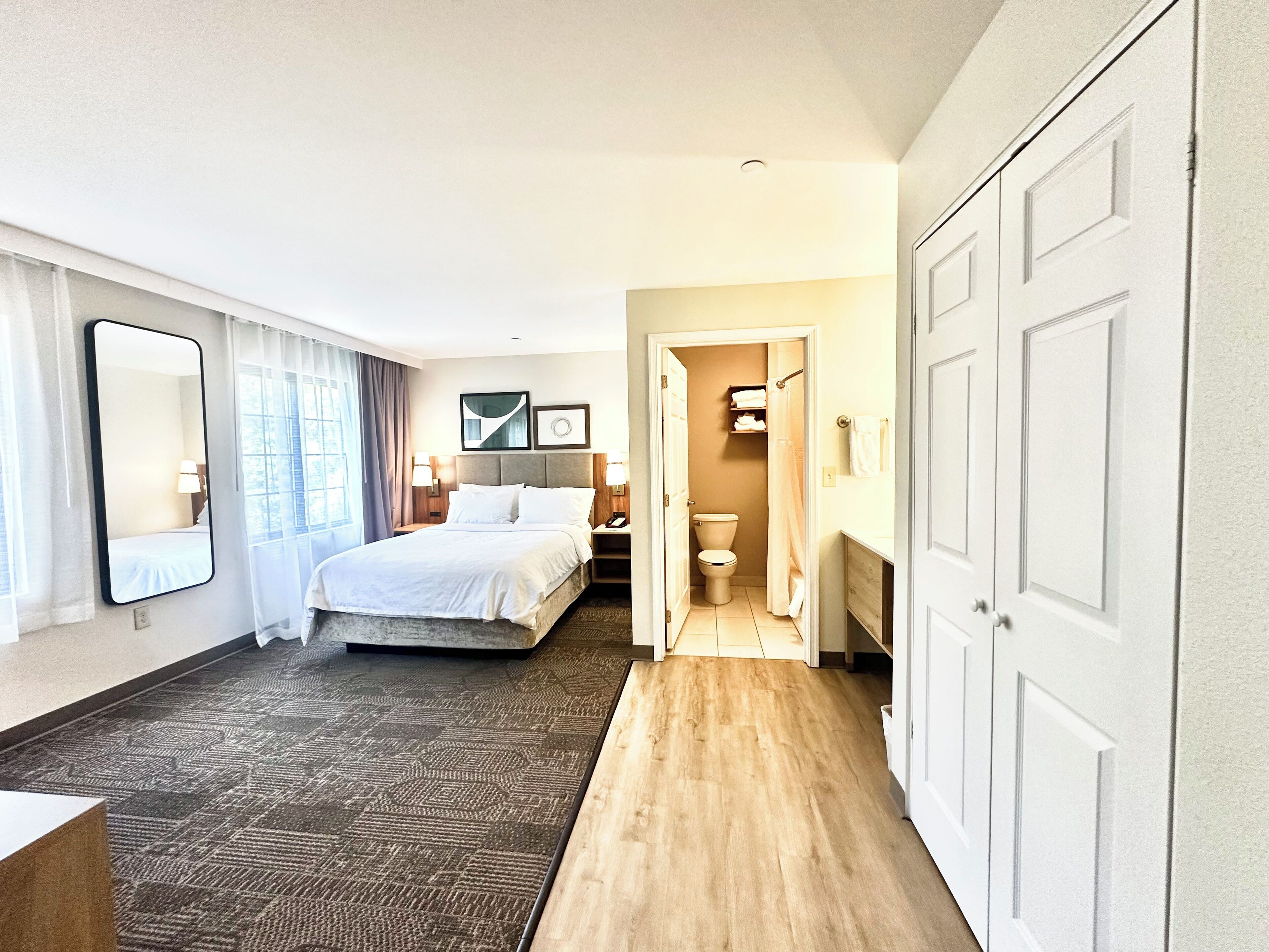 suite, 2 bedrooms, kitchen (1 king and 1 queen, frig) | 1 bedroom, in-room safe, desk, soundproofing