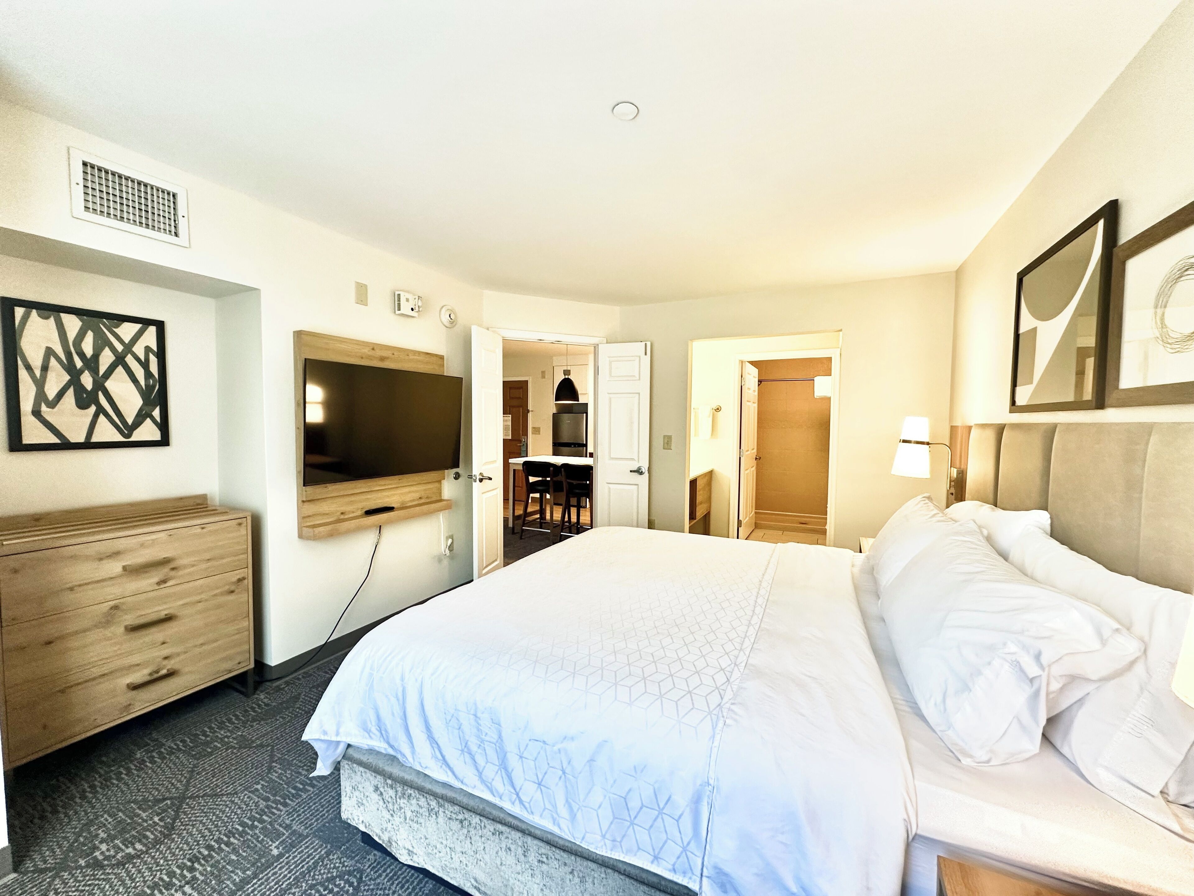 suite, 2 bedrooms, kitchen (1 king and 1 queen, frig) | 1 bedroom, in-room safe, desk, soundproofing