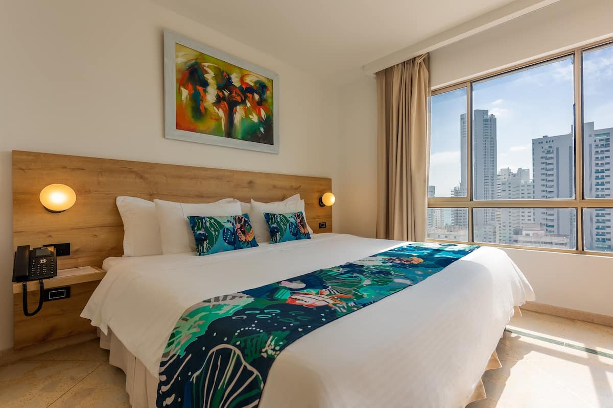 Ropa de cama de alta calidad, edredón y cortinas blackout