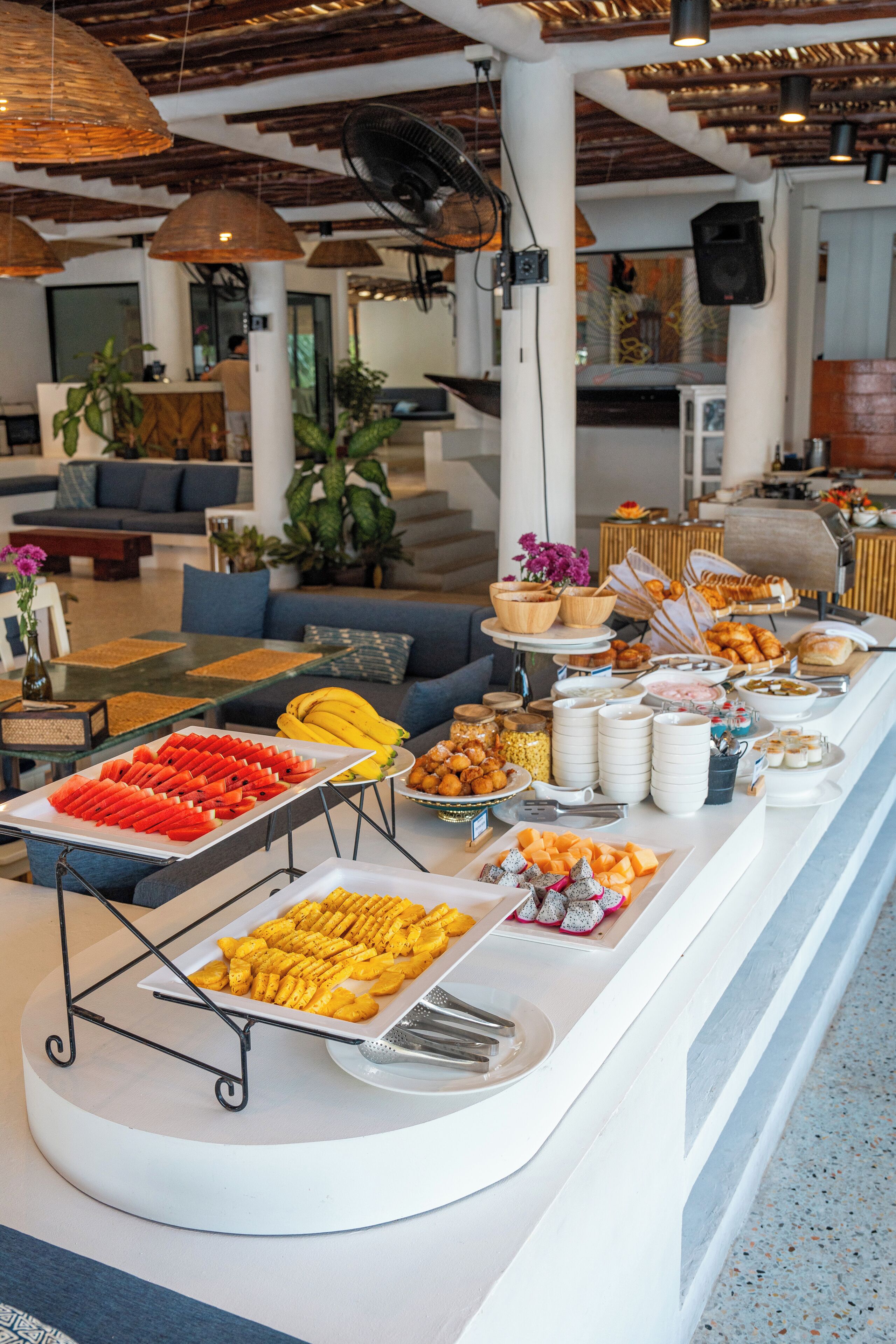 Petit déjeuner buffet servi en supplément