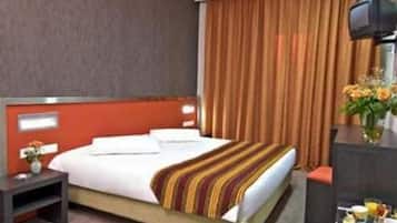 In-room safe, desk, blackout curtains, soundproofing