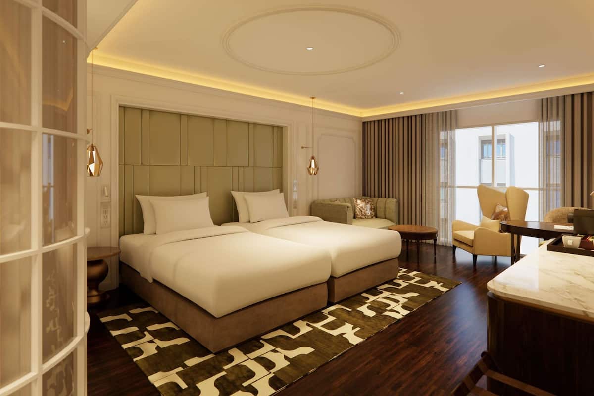 Suite, 2 Twin Beds | 1 bedroom, minibar, in-room safe, desk