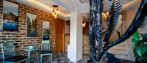 Sitteområde i lobbyen