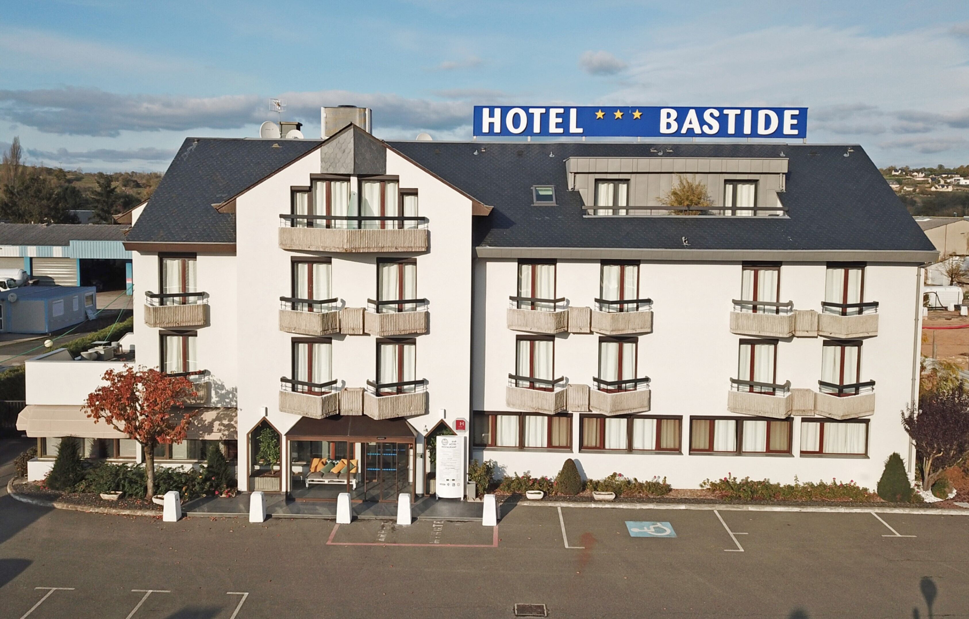 Façade de l’hébergement