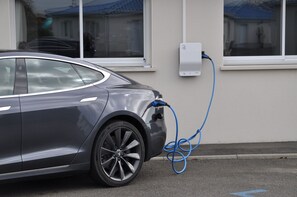 Punto de recarga de coches eléctricos