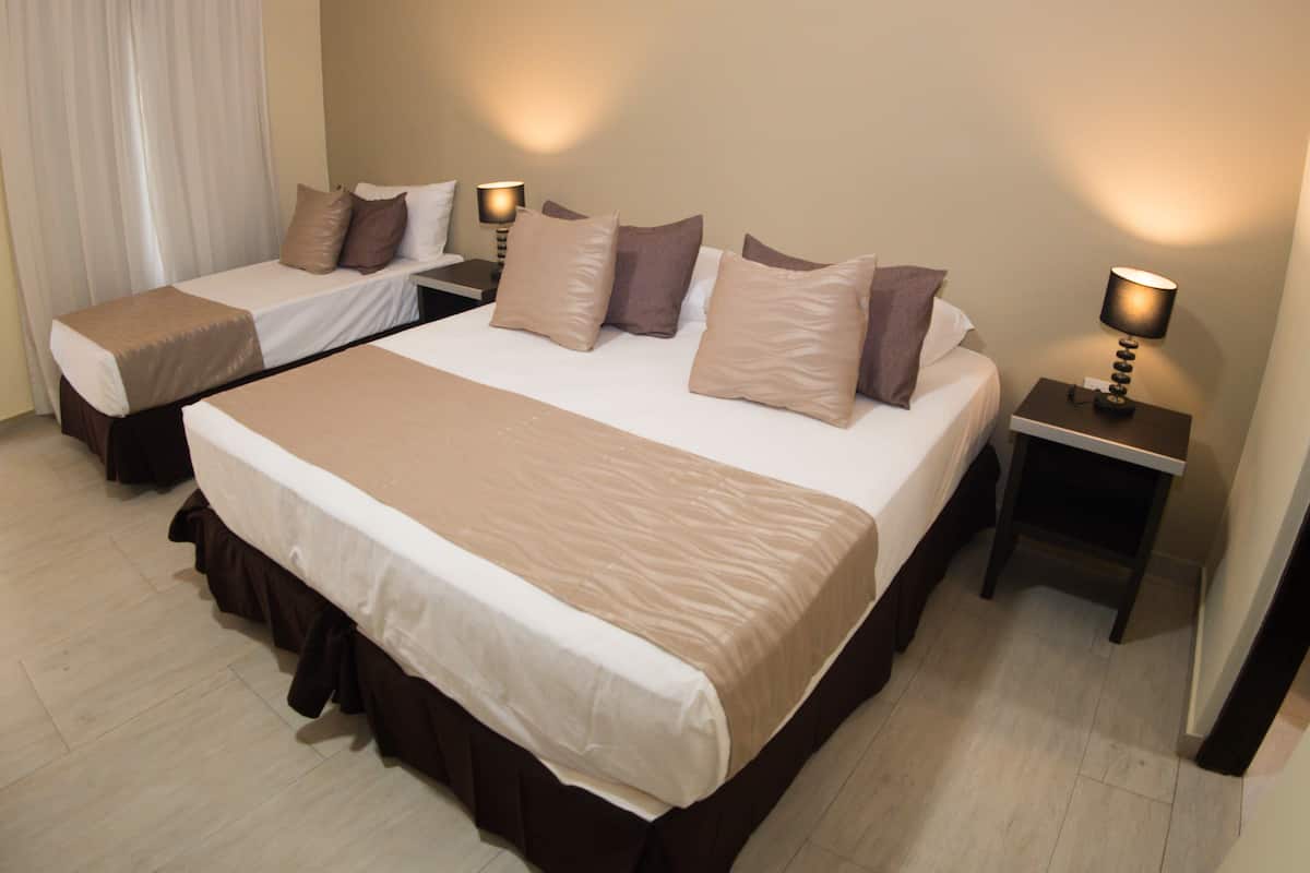 superior triple room | in-room safe, free cots/infant beds, bed sheets