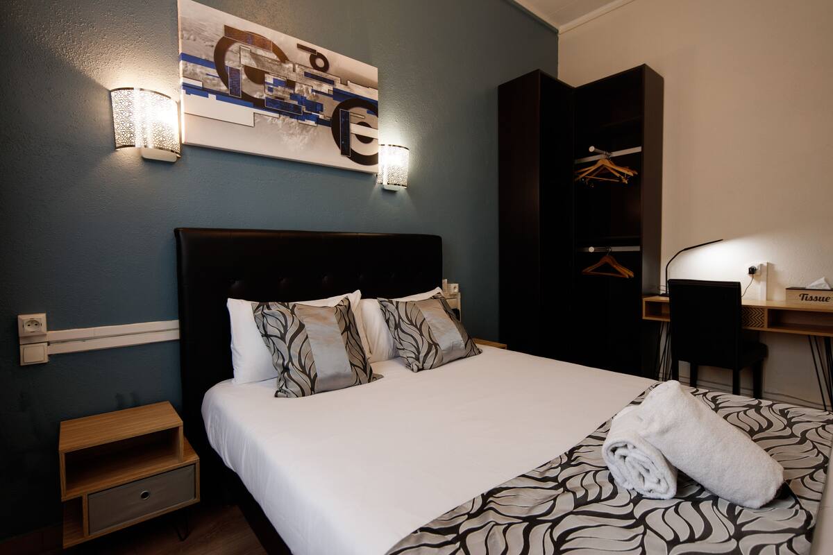 Double Room, Private Bathroom | Premium bedding, desk, blackout drapes, iron/ironing board (on request)