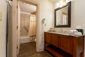 Free toiletries, hair dryer, towels, soap