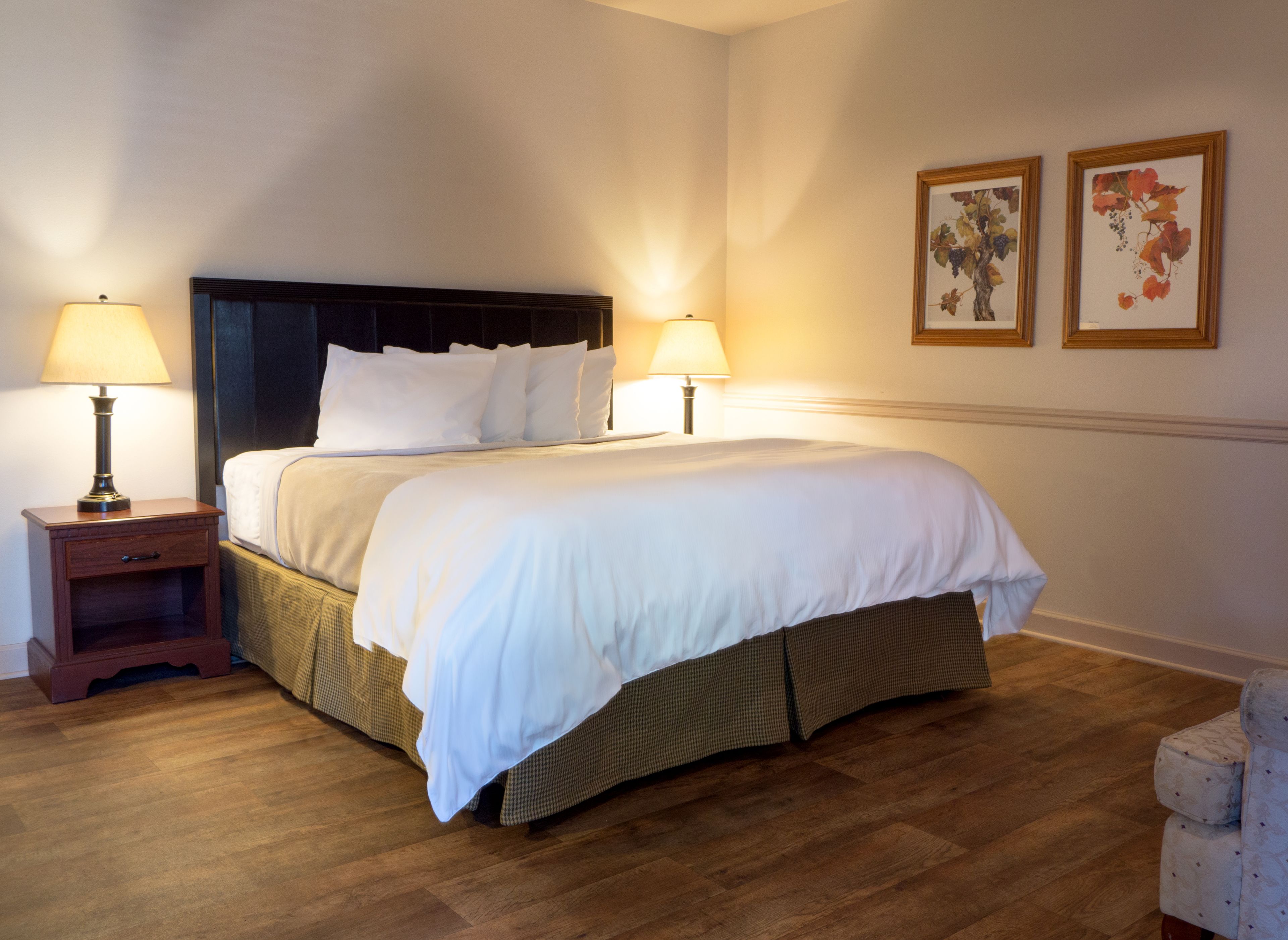 pillow-top beds, desk, laptop workspace, iron/ironing board