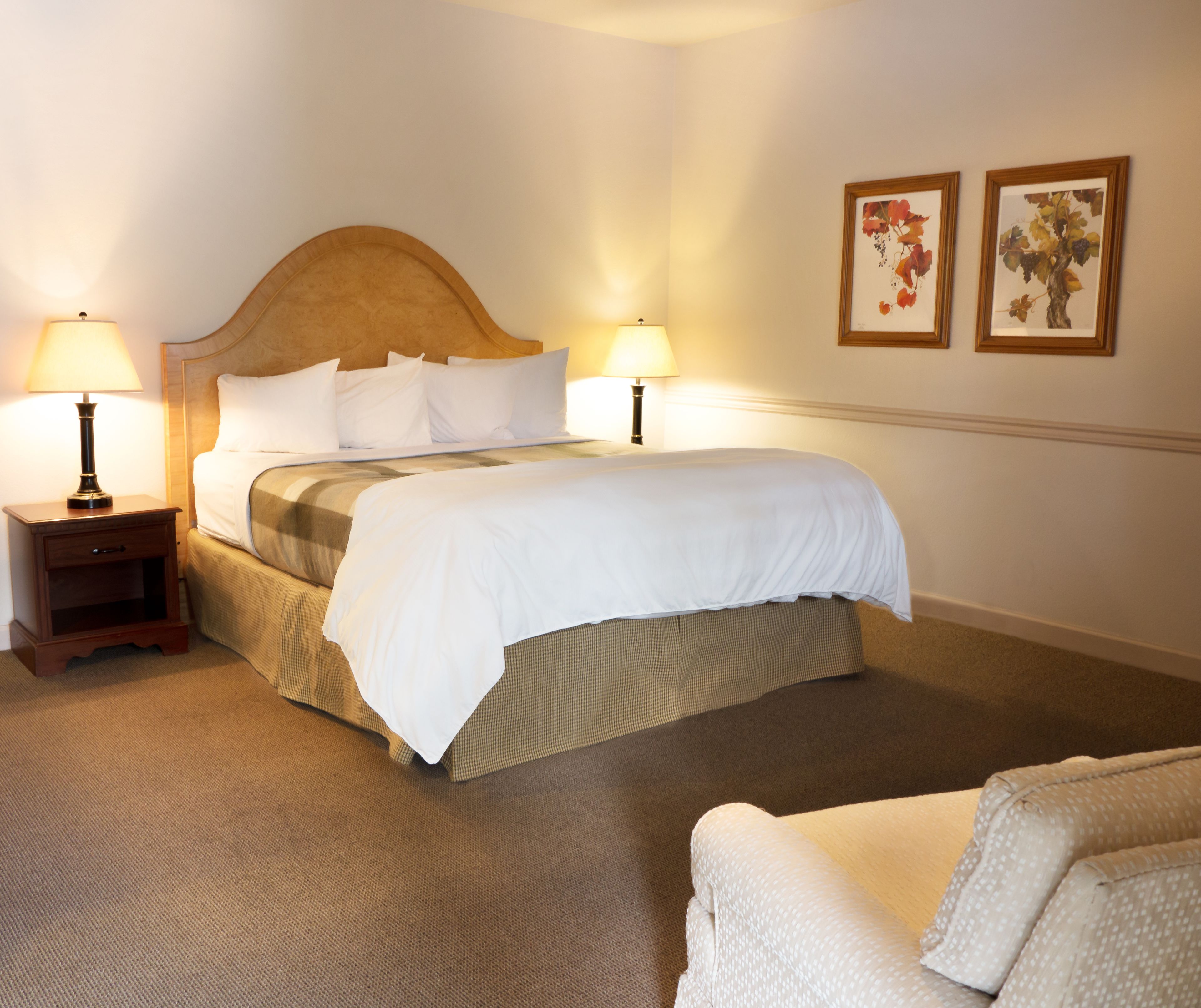 pillow-top beds, desk, laptop workspace, iron/ironing board