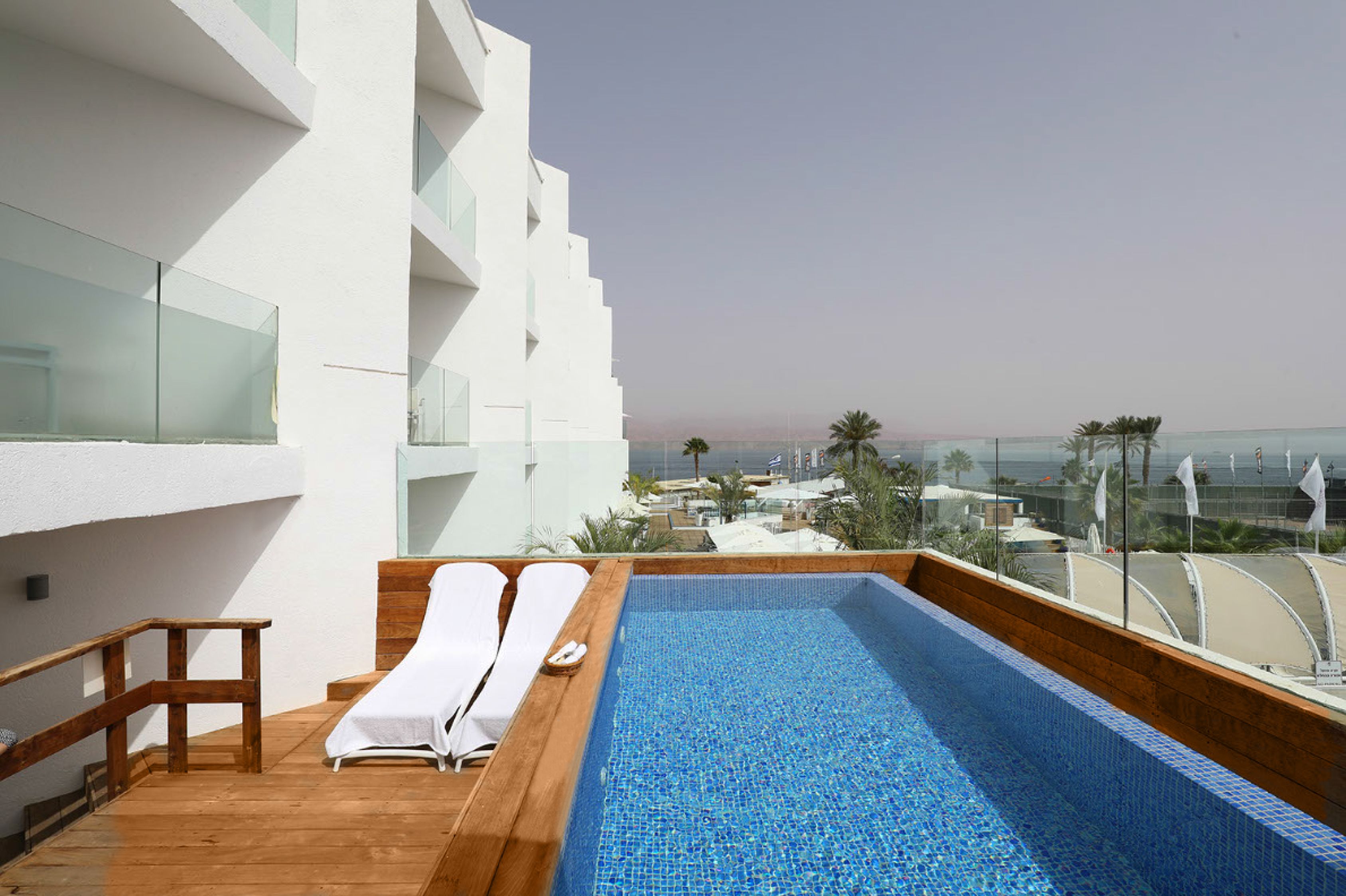 deluxe room, private pool | view from room