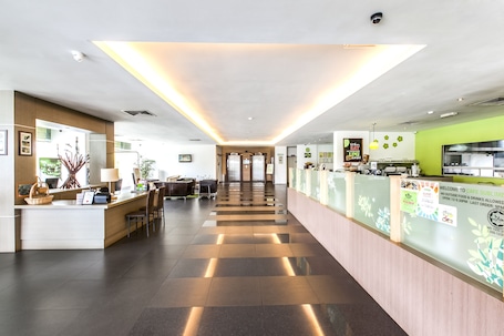 Interior entrance. The LimeTree Hotel