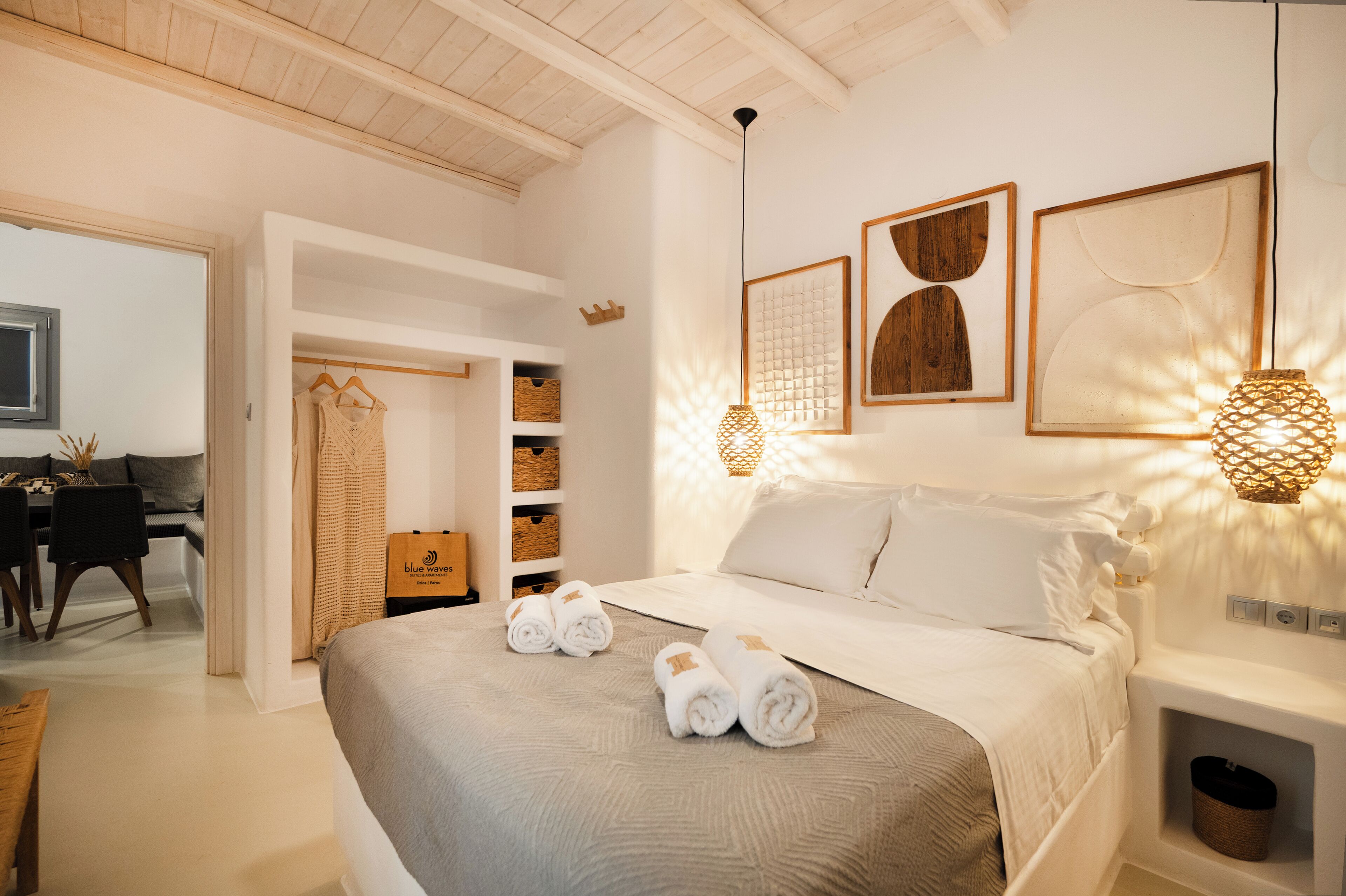 Apartment, 2 Bedrooms, Sea View | Premium bedding, pillowtop beds, in-room safe, individually decorated