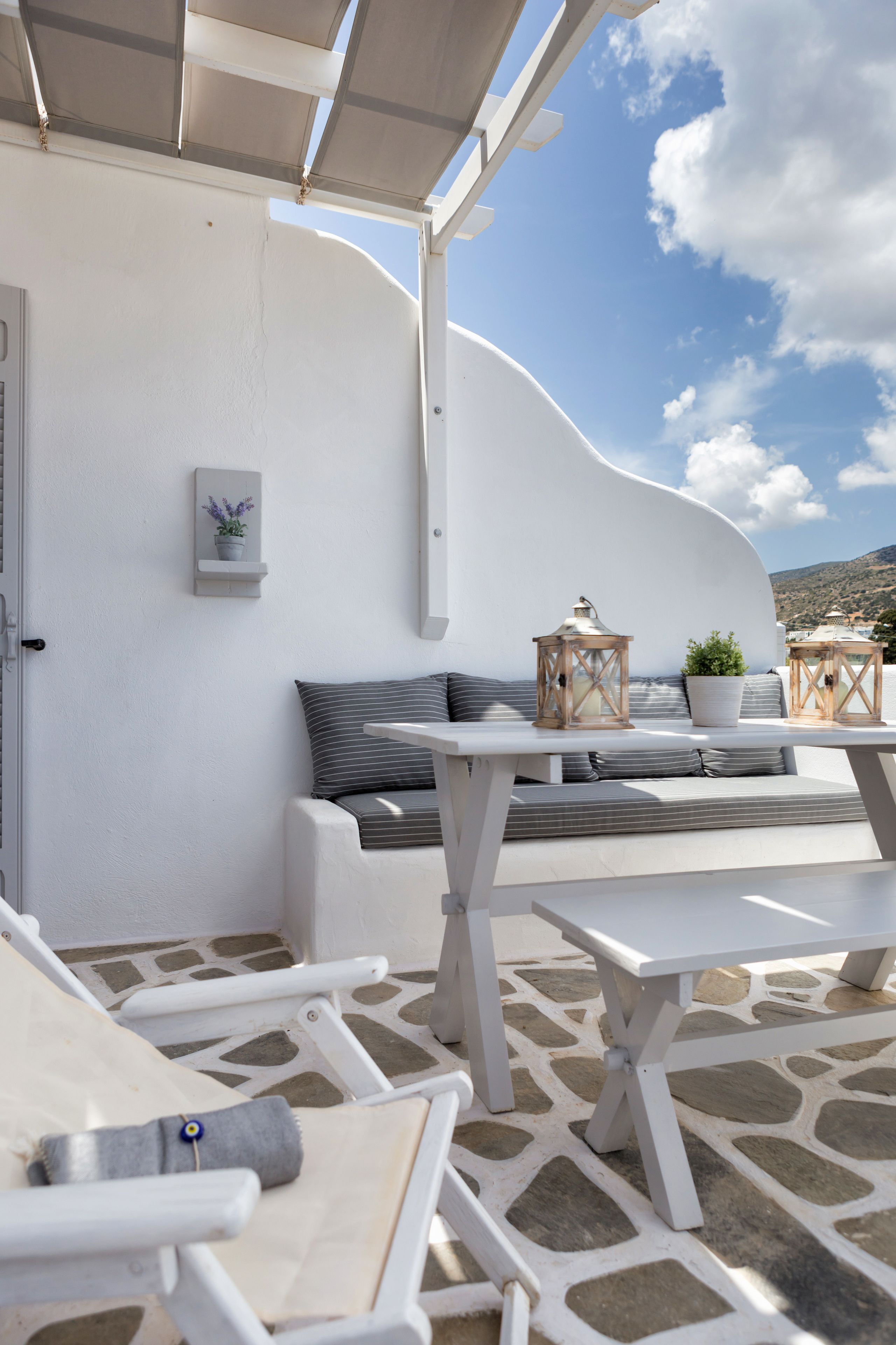 Studiosuite, eingeschränkter Meerblick | Balkon