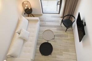 Duplex, 1 Bedroom, Balcony | Living area