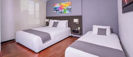 Kolmen hengen huone | Allergiatestatut vuodevaatteet, untuvapeitot