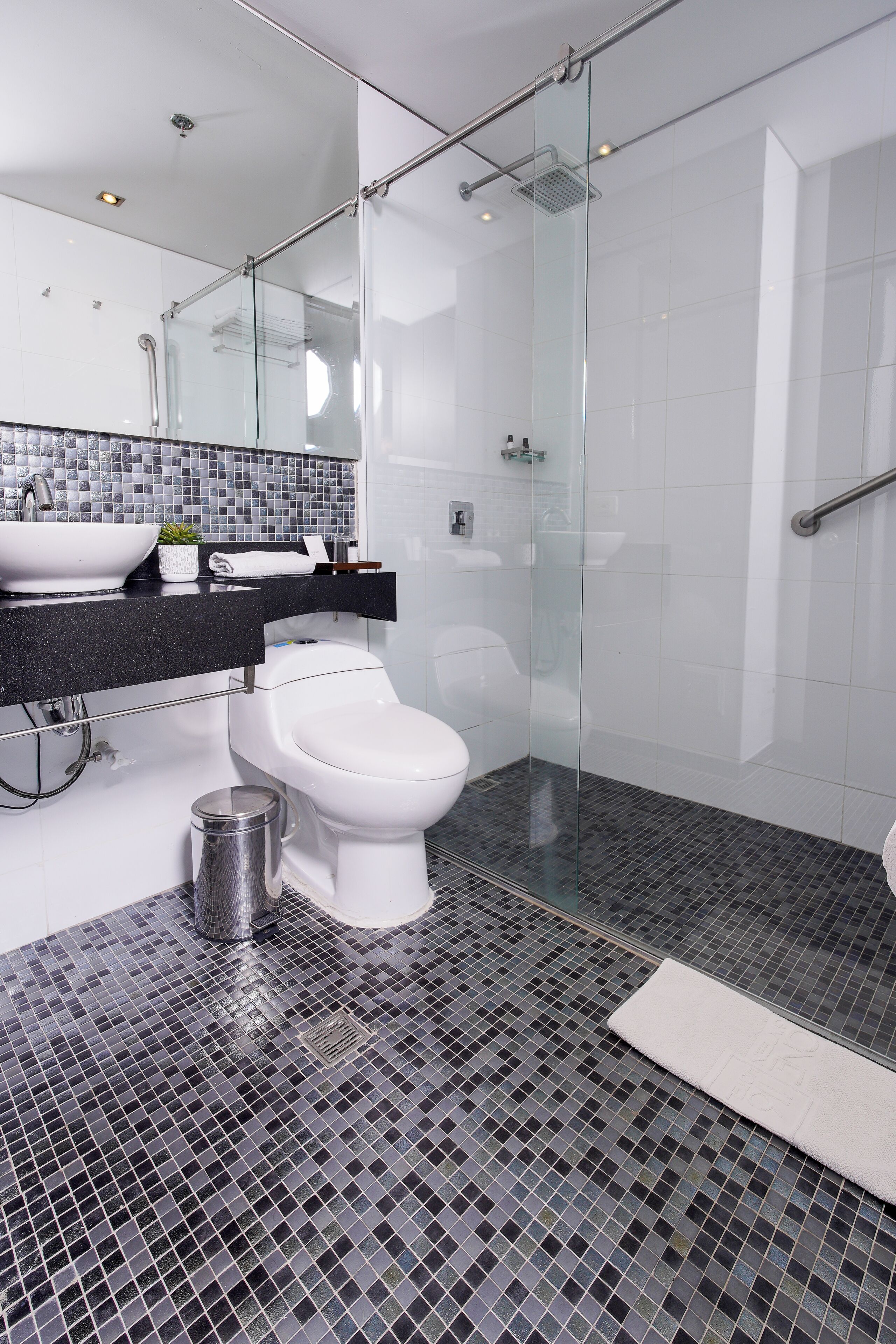 Junior Studio Suite | Bathroom | Shower, free toiletries, hair dryer, towels