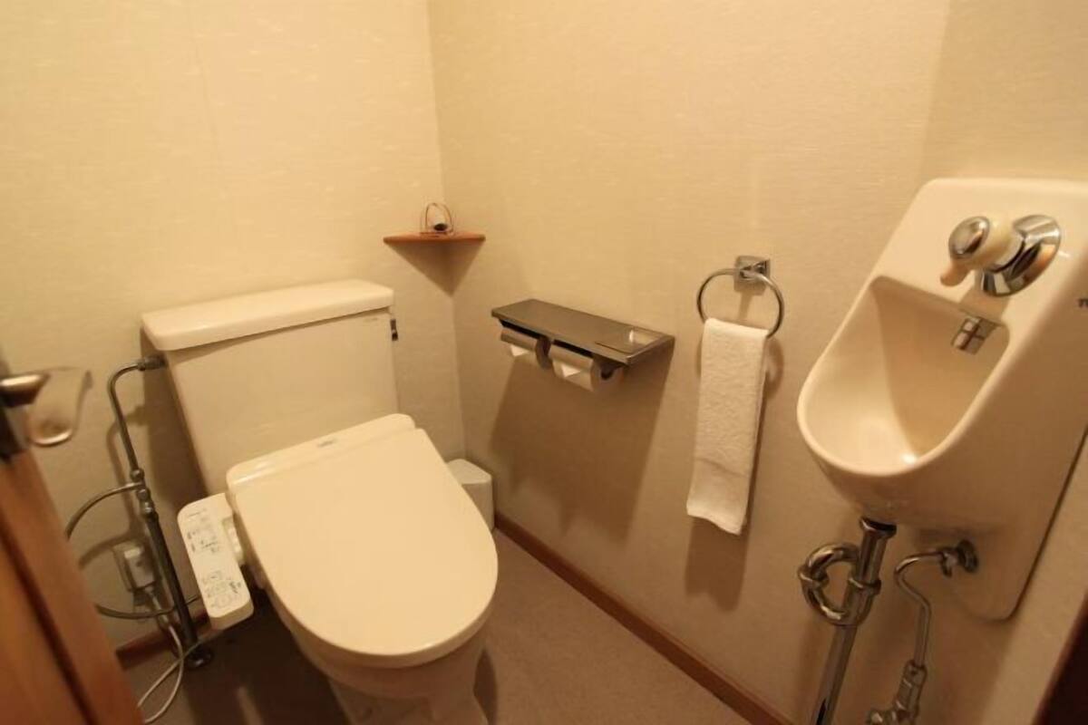 Bathroom | Combined shower/bathtub, free toiletries, hair dryer, slippers