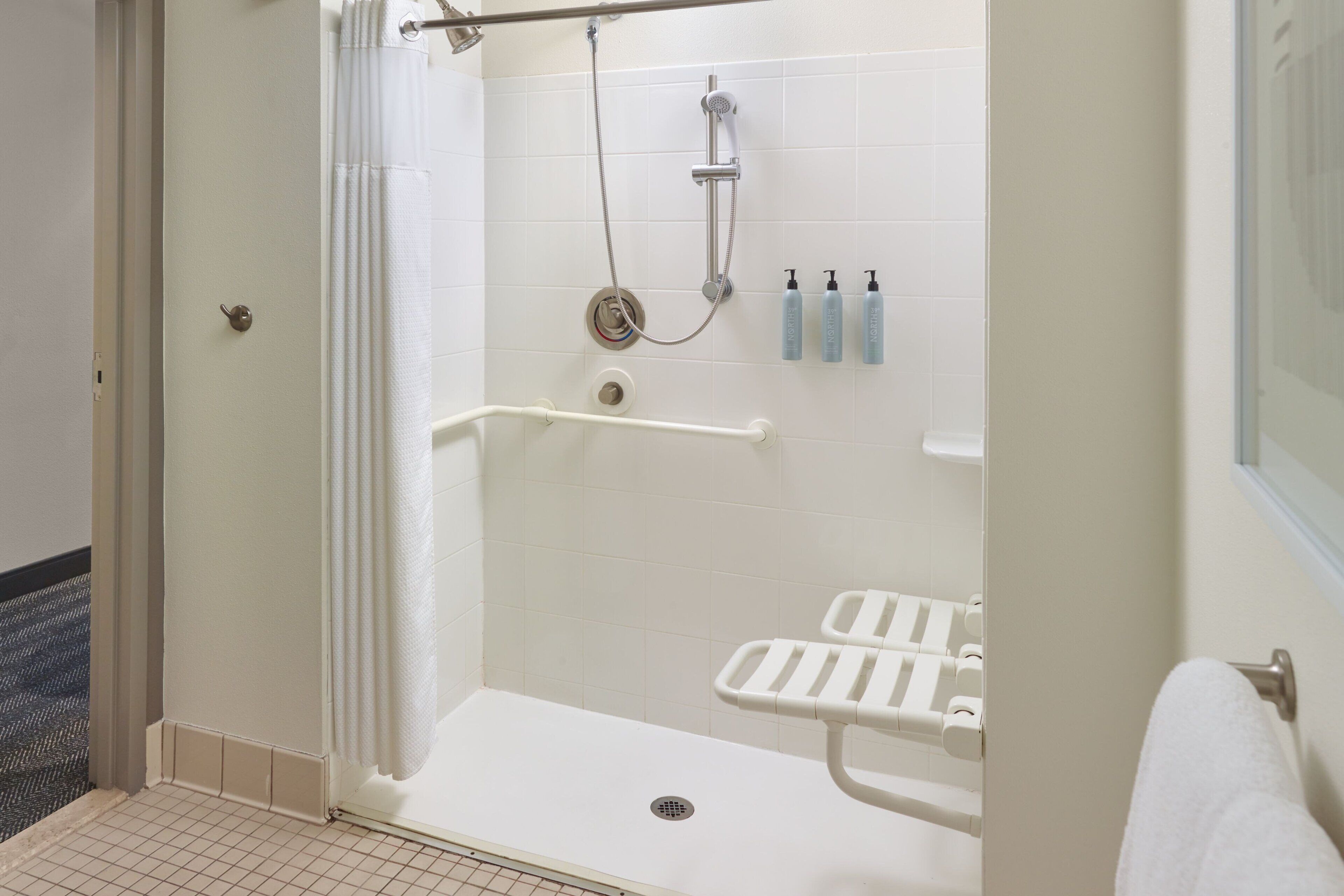 free toiletries, hair dryer, towels, soap