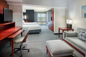 In-room safe, desk, laptop workspace, iron/ironing board