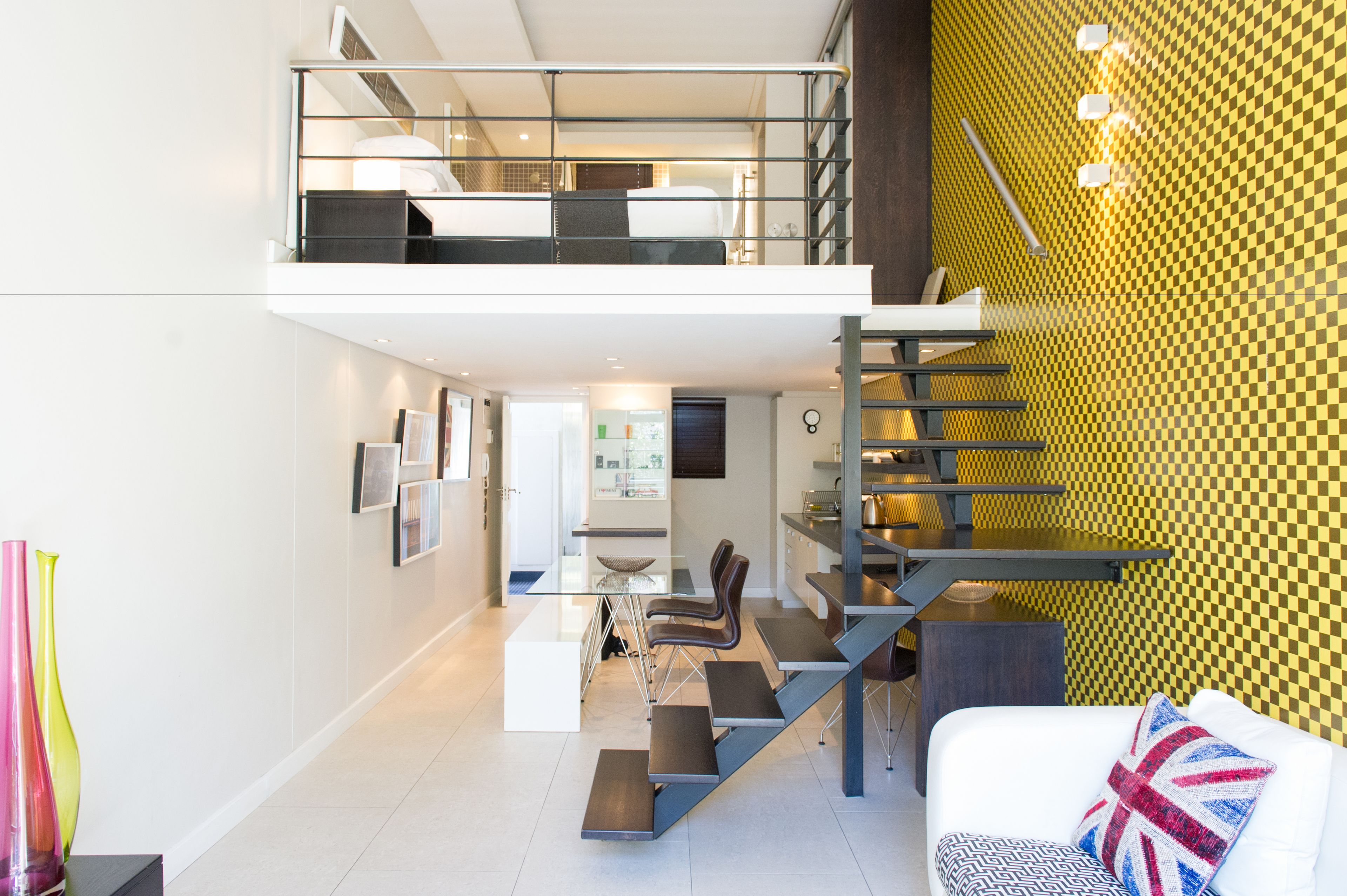 executive apartment | living area | 32-inch flat-screen tv with satellite channels