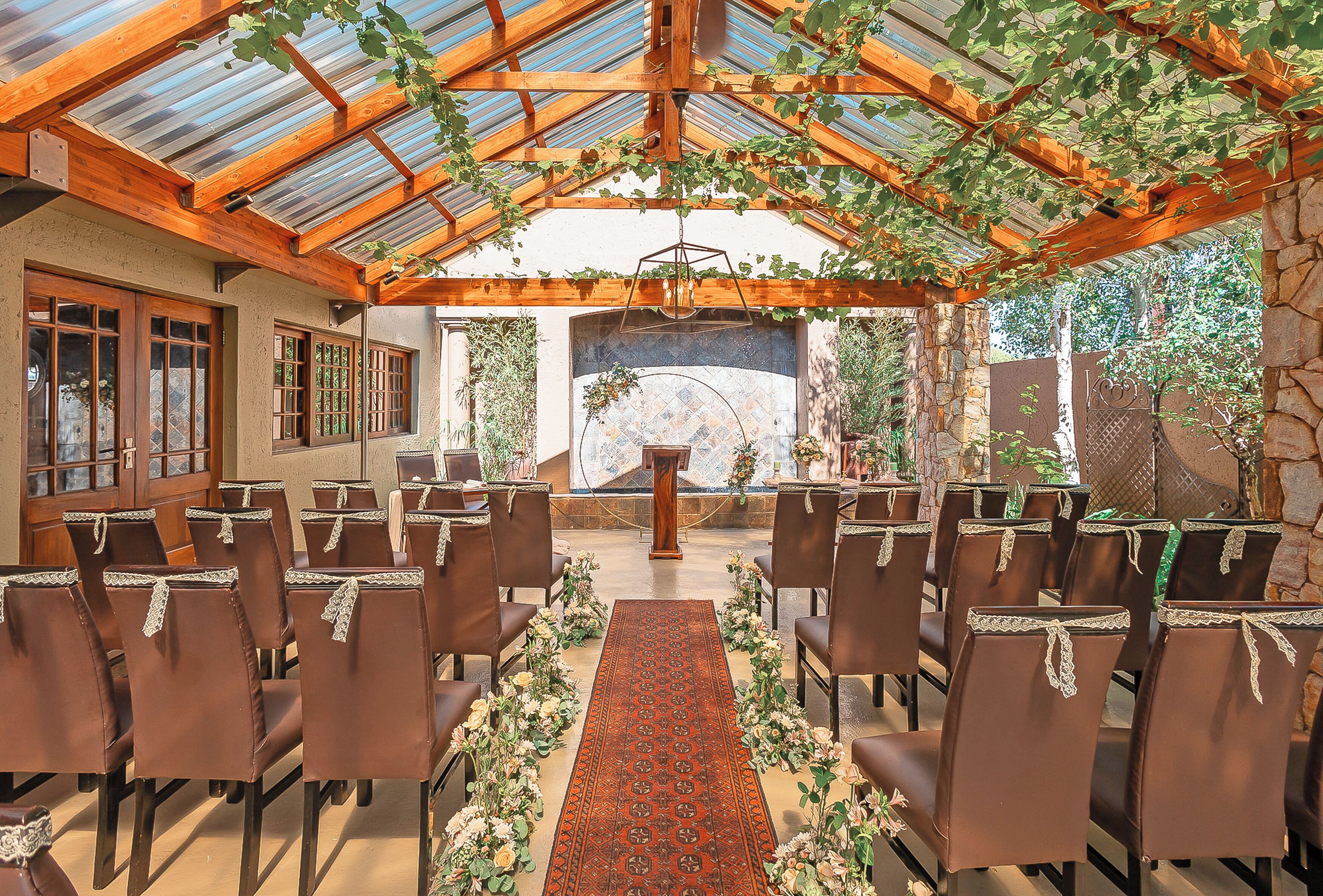 Área de bodas al aire libre