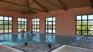 Indoor pool, seasonal outdoor pool
