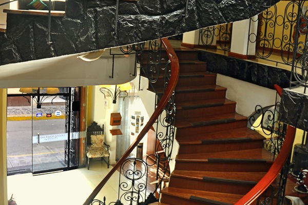 Blick von der Unterkunft