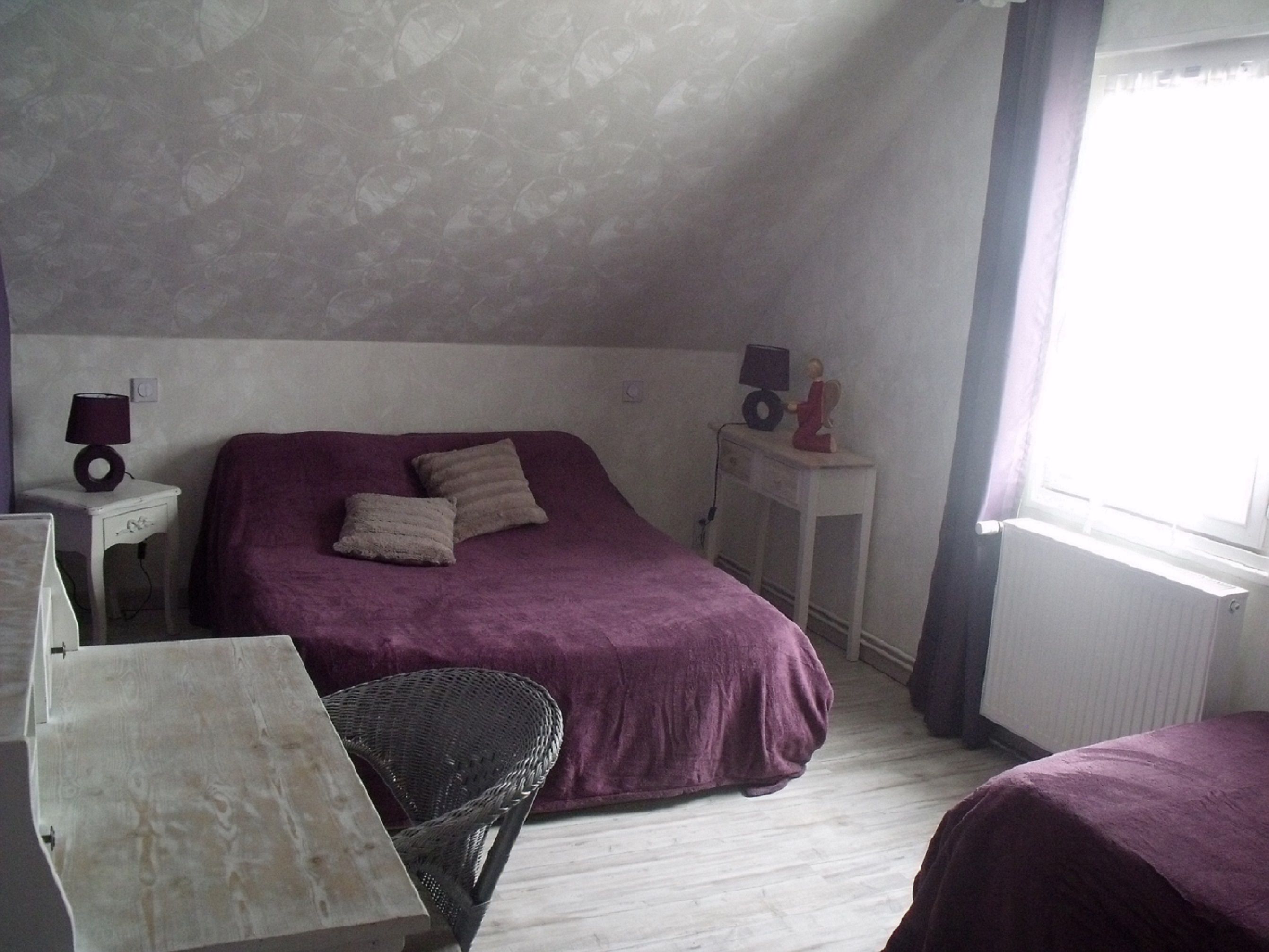 triple room | individually decorated, desk, blackout curtains, iron/ironing board