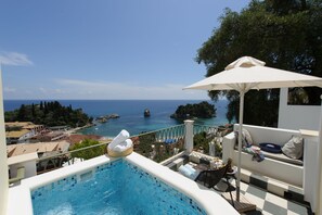 Honeymoon Suite, Jetted Tub, Sea View | Balcony - Irida Parga (Parga)