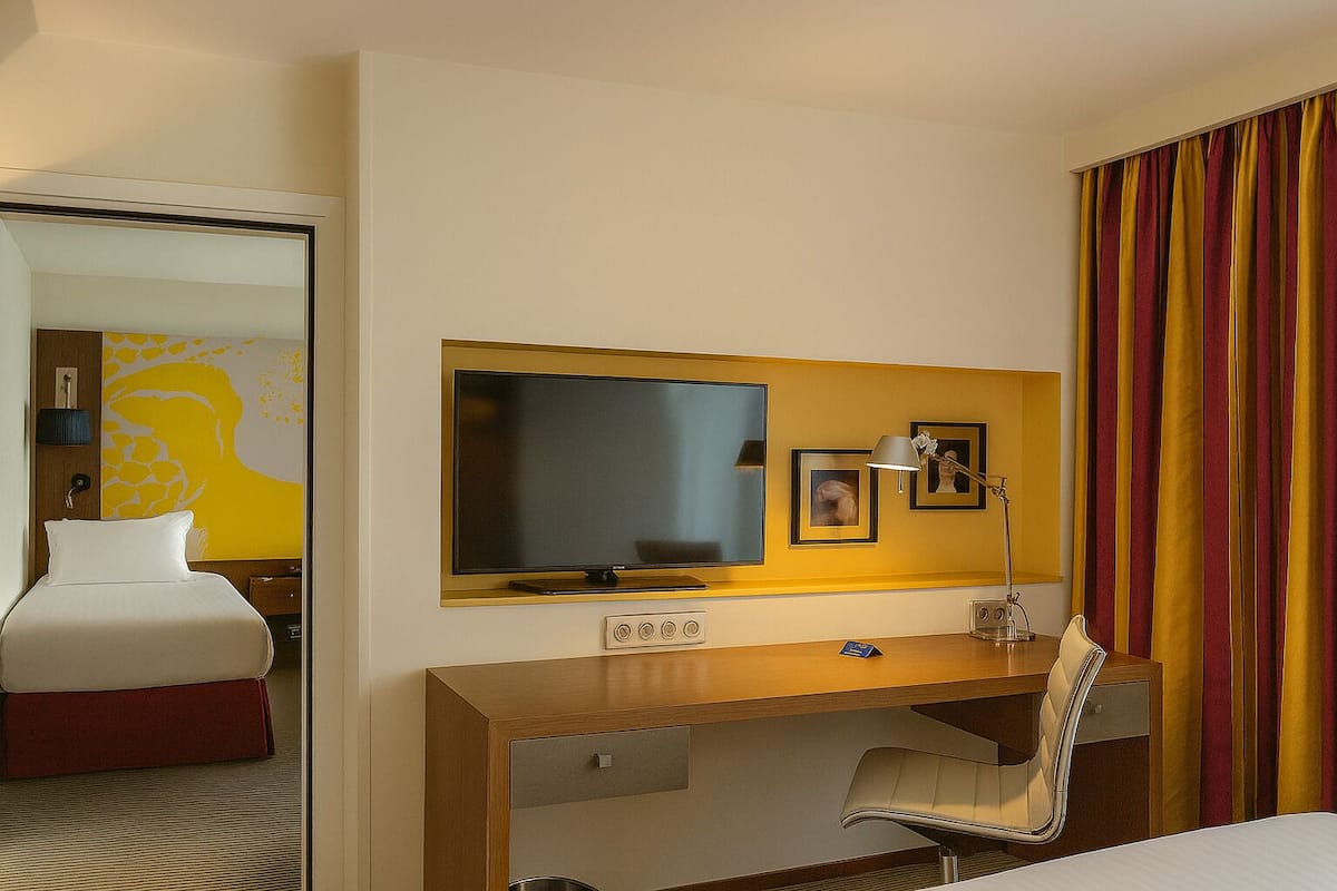 Family Room | Premium bedding, in-room safe, desk, blackout curtains